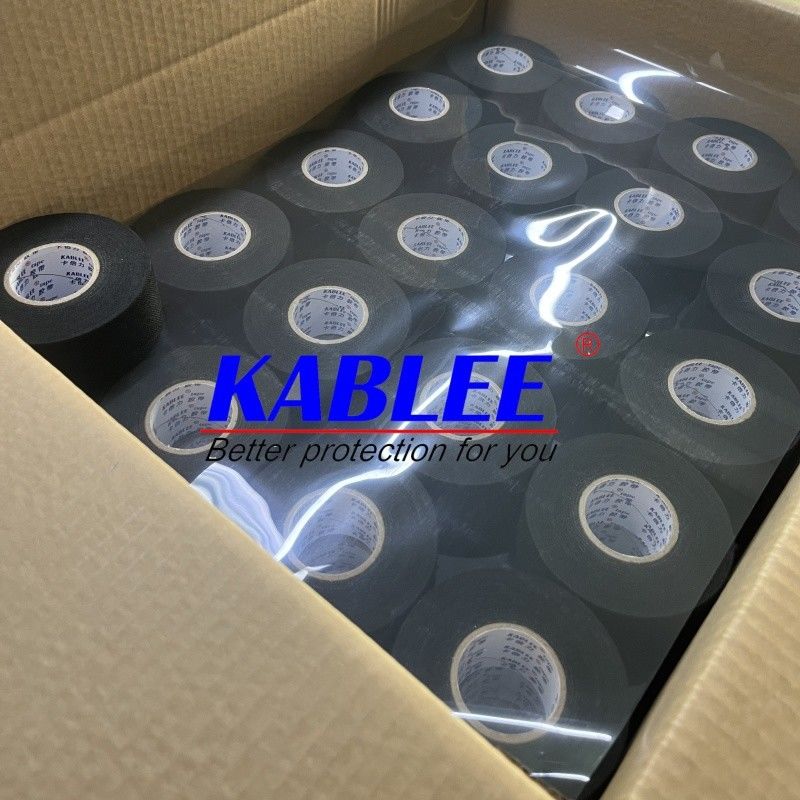 نوار پارچه ای سیاه پلی استر برای عایق برق و مهار شعله در صنعت خودرو