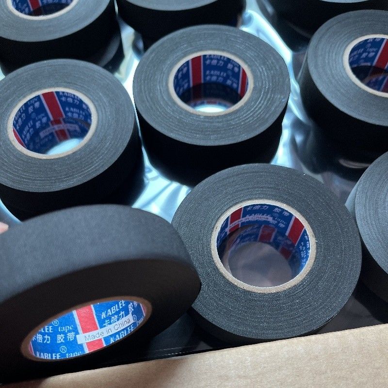 نوار پارچه ای خودرو با ضخامت 0.16mm و عرض 19mm برای کاربردهای الکتریکی و سیم کشی